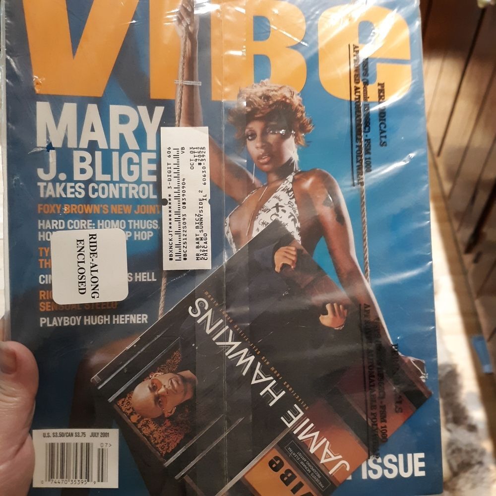 Vibe Magazine Y2K July 2001 The Sexy Issue Sealed with Jamie Hawkins CD